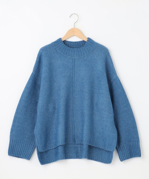 SHARE PARK(シェアパーク)の「スフレヤーンモックネックニット(ニット/セーター・レディース・ライトグレー系/ベージュ系/ブルー系・MEDIUM)」の12枚目の写真