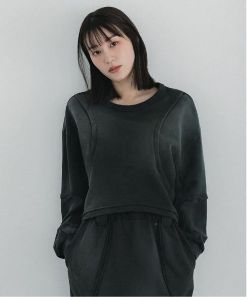 PUBLIC TOKYO(パブリックトウキョウ)の「ケミカルウォッシュスウェット(スウェット・レディース・ダークグレー/ライトグレー・FREE)」の14枚目の写真