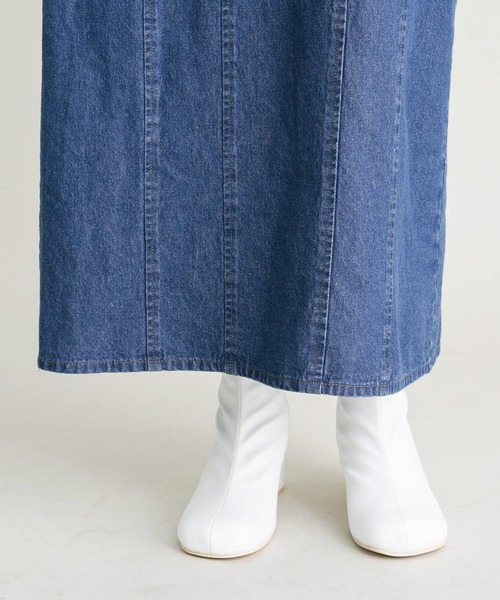 KBF(ケイビーエフ)の「ボリュームスリーブデニムワンピース(ワンピース・レディース・ブラック/ブルー・36/38)」の5枚目の写真
