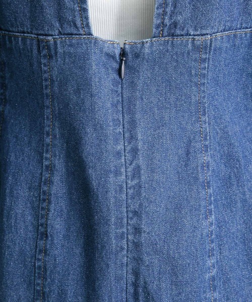 KBF(ケイビーエフ)の「ボリュームスリーブデニムワンピース(ワンピース・レディース・ブラック/ブルー・36/38)」の18枚目の写真