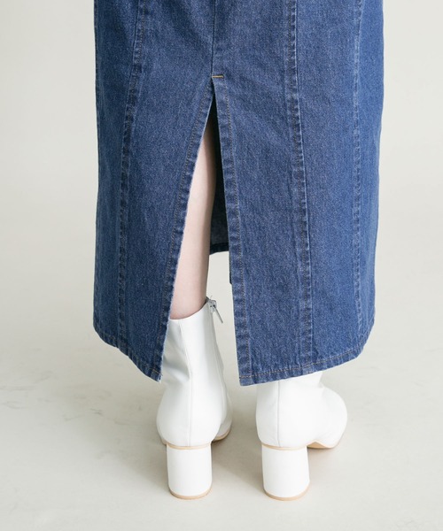 KBF(ケイビーエフ)の「ボリュームスリーブデニムワンピース(ワンピース・レディース・ブラック/ブルー・36/38)」の14枚目の写真