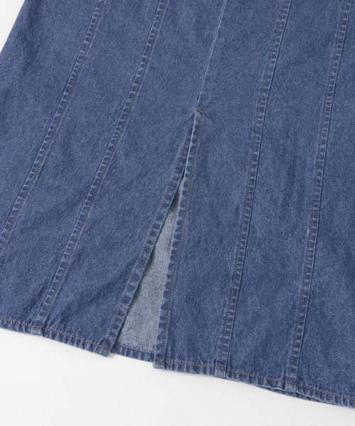 KBF(ケイビーエフ)の「ボリュームスリーブデニムワンピース(ワンピース・レディース・ブラック/ブルー・36/38)」の6枚目の写真