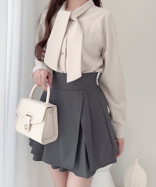 mily bilet(ミウィビレット)の「【mily bilet】メリハリのあるルックスが叶う。スリットデザインスカパン(スカート・レディース・グレー/ブラック・LARGE/MEDIUM/SMALL/X-LARGE)」の7枚目の写真