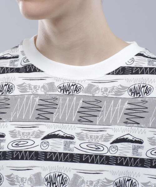 MANASTASH（マナスタッシュ）の「MANASTASH/マナスタッシュ/MTN STRIPE L/S TEE/マウンテンストライプロングスリーブTシャツ（Tシャツ/カットソー・メンズ・ブラック/レッド・XL/M/L/S）」の16枚目の写真