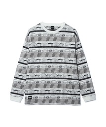 MANASTASH/マナスタッシュ/MTN STRIPE L/S TEE/マウンテンストライプロングスリーブTシャツ