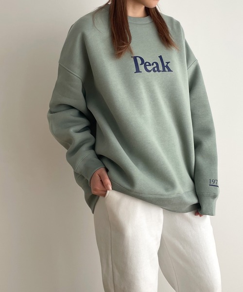 CANAL JEAN（キャナルジーン）の「1975 TOKYO　Peak起毛トレーナー（スウェット・レディース・ブラック/アッシュ/セージグリーン・LARGE/X-LARGE）」の10枚目の写真