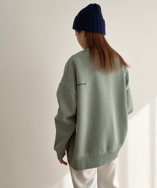 CANAL JEAN（キャナルジーン）の「1975 TOKYO　Peak起毛トレーナー（スウェット・レディース・ブラック/アッシュ/セージグリーン・LARGE/X-LARGE）」の11枚目の写真