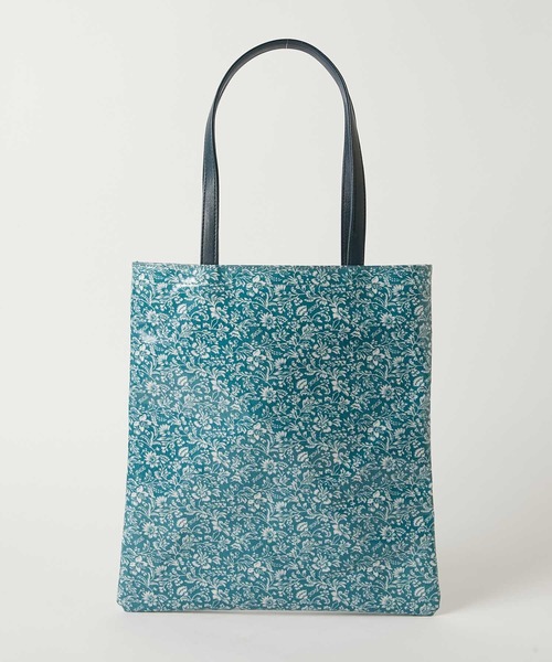 KATHARINE HAMNETT LONDON （キャサリンハムネットロンドン）の「KATHARINE HAMNETT LONDON/キャサリンハムネットロンドン オリジナル総花柄 スリムトートバッグ 83KH14（トートバッグ・レディース・ピンク/ブルー・FREE）」の5枚目の写真