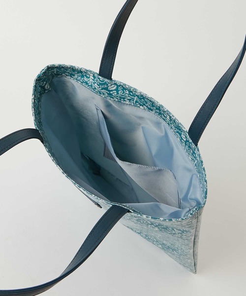 KATHARINE HAMNETT LONDON （キャサリンハムネットロンドン）の「KATHARINE HAMNETT LONDON/キャサリンハムネットロンドン オリジナル総花柄 スリムトートバッグ 83KH14（トートバッグ・レディース・ピンク/ブルー・FREE）」の7枚目の写真