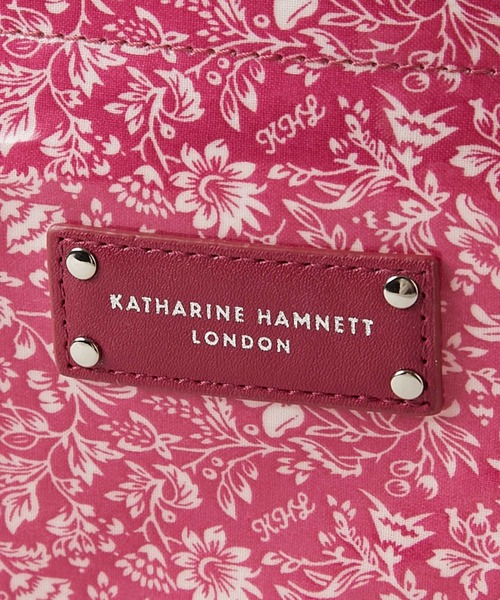 KATHARINE HAMNETT LONDON （キャサリンハムネットロンドン）の「KATHARINE HAMNETT LONDON/キャサリンハムネットロンドン オリジナル総花柄 スリムトートバッグ 83KH14（トートバッグ・レディース・ピンク/ブルー・FREE）」の13枚目の写真