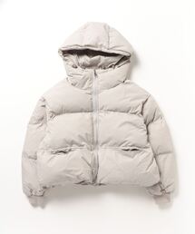 フーデッドパフジャケット ショート丈 中綿ジャケット