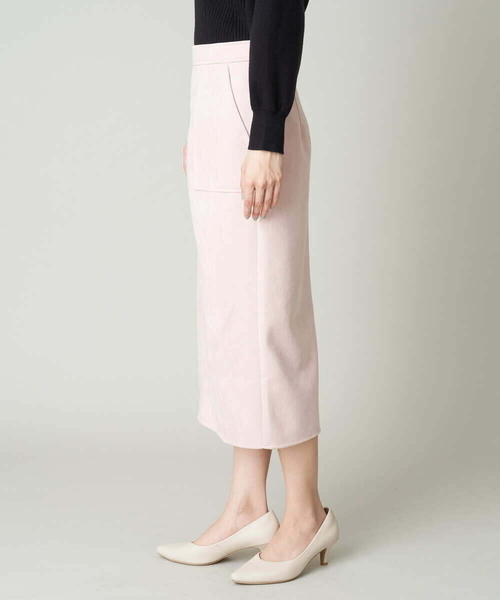 a.v.v(アーヴェヴェ)の「スエードタッチナロースカート(スカート・レディース・チャコールグレー/ライトピンク・38/36/40/42/34)」の18枚目の写真