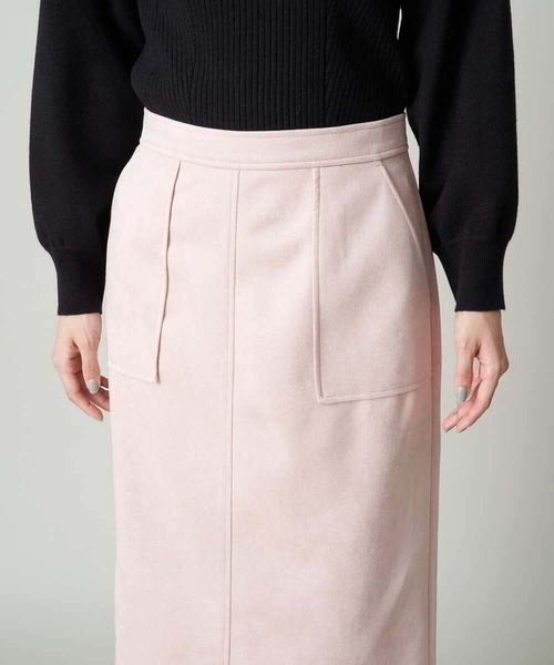a.v.v(アーヴェヴェ)の「スエードタッチナロースカート(スカート・レディース・チャコールグレー/ライトピンク・38/36/40/42/34)」の22枚目の写真