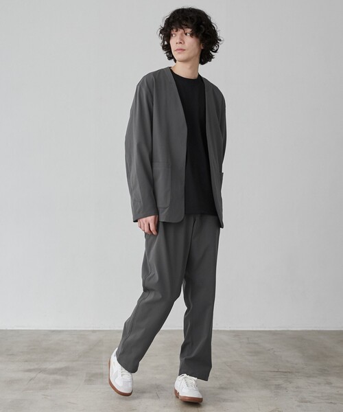 coen(コーエン)の「極楽FITテックワイドテーパードパンツ(スラックス・メンズ・ブラック/ダークグレー/ベージュ/その他1/その他2・S/M/L/XL)」の9枚目の写真