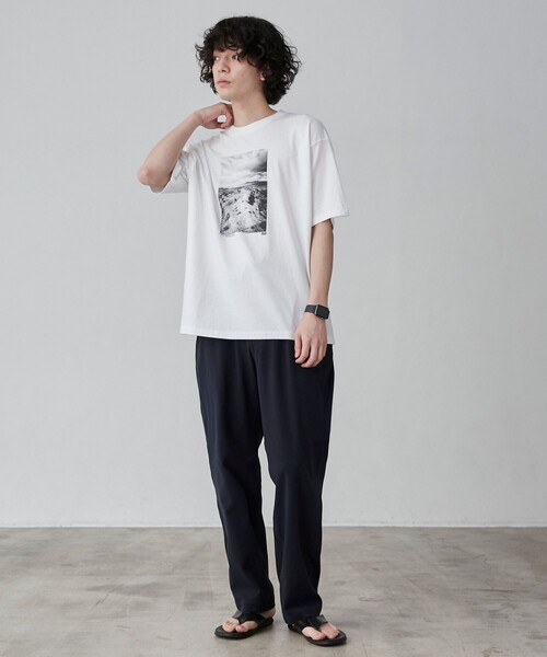 coen(コーエン)の「極楽FITテックワイドテーパードパンツ(スラックス・メンズ・ブラック/ダークグレー/ベージュ/その他1/その他2・S/M/L/XL)」の12枚目の写真