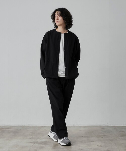 coen(コーエン)の「極楽FITテックワイドテーパードパンツ(スラックス・メンズ・ブラック/ダークグレー/ベージュ/その他1/その他2・S/M/L/XL)」の14枚目の写真