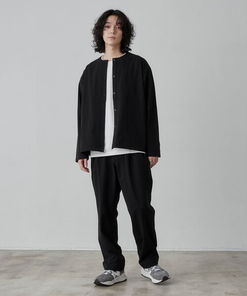 coen(コーエン)の「極楽FITテックワイドテーパードパンツ(スラックス・メンズ・ブラック/ダークグレー/ベージュ/その他1/その他2・S/M/L/XL)」の16枚目の写真