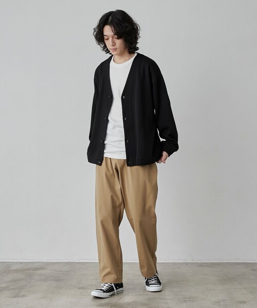 coen(コーエン)の「極楽FITテックワイドテーパードパンツ(スラックス・メンズ・ブラック/ダークグレー/ベージュ/その他1/その他2・S/M/L/XL)」の20枚目の写真