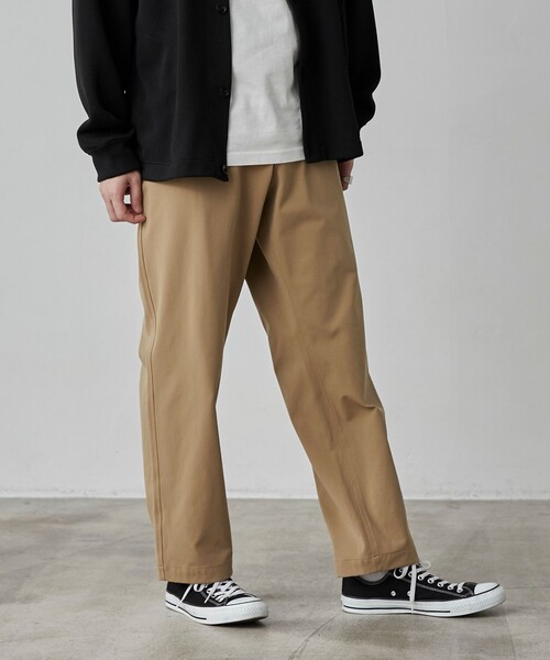 coen(コーエン)の「極楽FITテックワイドテーパードパンツ(スラックス・メンズ・ブラック/ダークグレー/ベージュ/その他1/その他2・S/M/L/XL)」の21枚目の写真