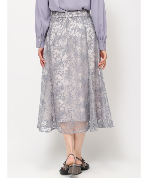 MISCH MASCH（ミッシュマッシュ）の「■2024春夏新作■フラワー刺繍スカート/MM417211（スカート・レディース・アイボリー/ブルー/ピンク/ブラック・S/M）」の6枚目の写真