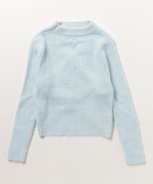 gossip!ロサンゼルス(ゴシップロサンゼルス)の「クロスデザイン ニットトップス(ニット/セーター・レディース・ピンク/ライトブルー/ブラック/ホワイト・FREE)」の5枚目の写真