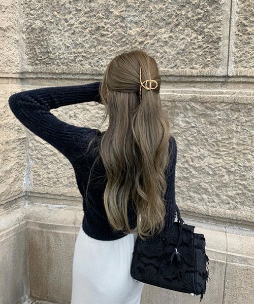 gossip!ロサンゼルス(ゴシップロサンゼルス)の「クロスデザイン ニットトップス(ニット/セーター・レディース・ピンク/ライトブルー/ブラック/ホワイト・FREE)」の17枚目の写真