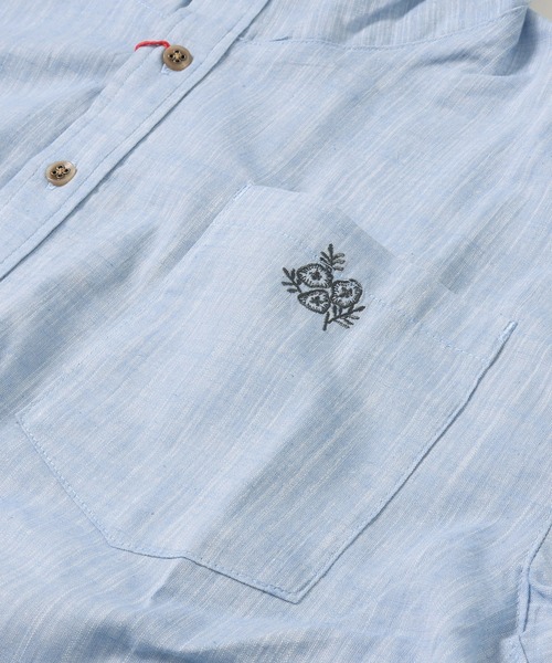 KRIFF MAYER Lady's Collection（クリフメイヤーレディースコレクション）の「チロリアン半袖シャツパーカー（シャツ/ブラウス・レディース・イエロー/ネイビー/カラフル/サックスブルー/オフホワイト・MEDIUM/LARGE）」の14枚目の写真