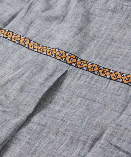 KRIFF MAYER Lady's Collection（クリフメイヤーレディースコレクション）の「チロリアン半袖シャツパーカー（シャツ/ブラウス・レディース・イエロー/ネイビー/カラフル/サックスブルー/オフホワイト・MEDIUM/LARGE）」の17枚目の写真