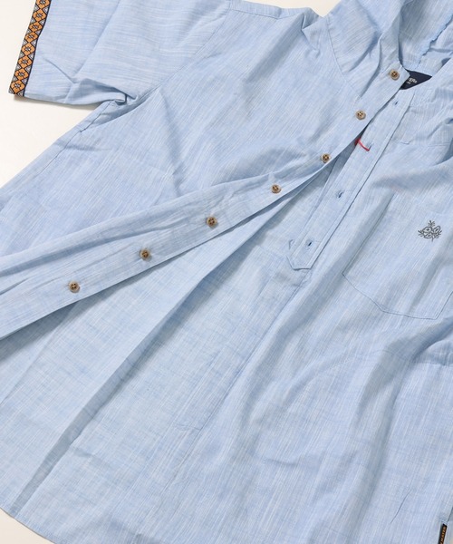 KRIFF MAYER Lady's Collection（クリフメイヤーレディースコレクション）の「チロリアン半袖シャツパーカー（シャツ/ブラウス・レディース・イエロー/ネイビー/カラフル/サックスブルー/オフホワイト・MEDIUM/LARGE）」の21枚目の写真