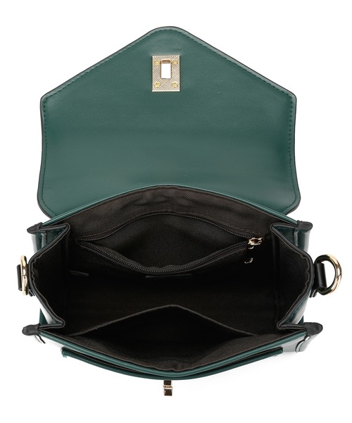 jouetie（ジュエティ）の「【jouetie/ジュエティ】キーハウス付き スムースフラップショルダーバッグ（ショルダーバッグ・レディース・ダークグリーン/ブラック/シルバー/オフホワイト・FREE）」の5枚目の写真