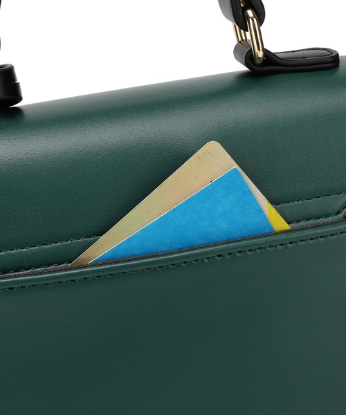 jouetie（ジュエティ）の「【jouetie/ジュエティ】キーハウス付き スムースフラップショルダーバッグ（ショルダーバッグ・レディース・ダークグリーン/ブラック/シルバー/オフホワイト・FREE）」の7枚目の写真