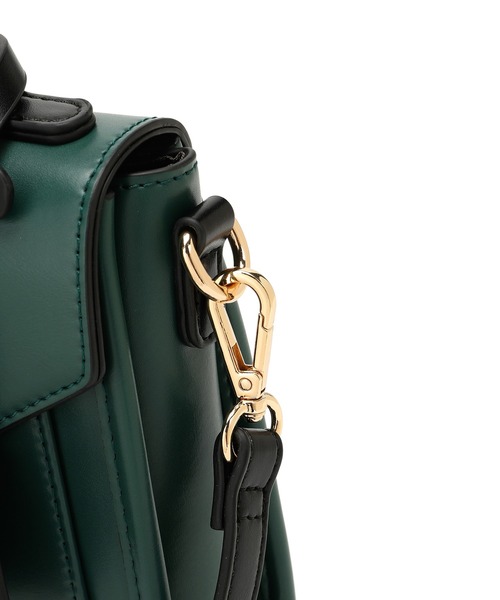 jouetie（ジュエティ）の「【jouetie/ジュエティ】キーハウス付き スムースフラップショルダーバッグ（ショルダーバッグ・レディース・ダークグリーン/ブラック/シルバー/オフホワイト・FREE）」の19枚目の写真