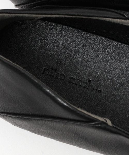 niko and...（ニコアンド）の「オリジナルリボンギャザーパンプス（パンプス・レディース・アイボリー/ブラック/ゴールド・LARGE/MEDIUM）」の6枚目の写真