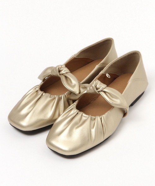 niko and...（ニコアンド）の「オリジナルリボンギャザーパンプス（パンプス・レディース・アイボリー/ブラック/ゴールド・LARGE/MEDIUM）」の14枚目の写真