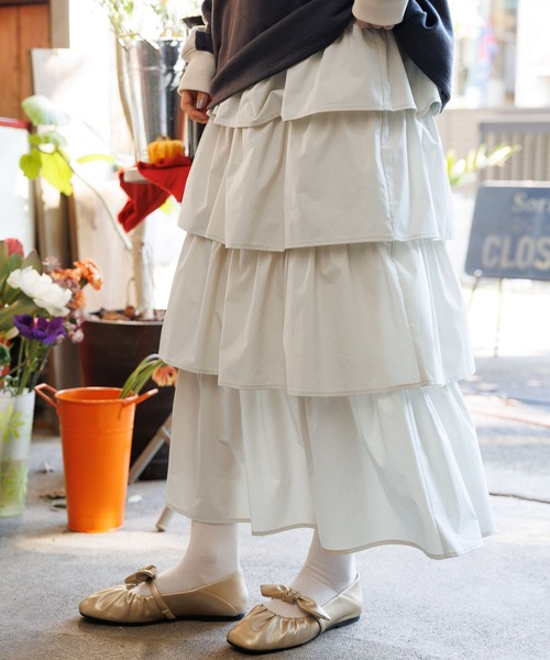 niko and...（ニコアンド）の「オリジナルリボンギャザーパンプス（パンプス・レディース・アイボリー/ブラック/ゴールド・LARGE/MEDIUM）」の16枚目の写真