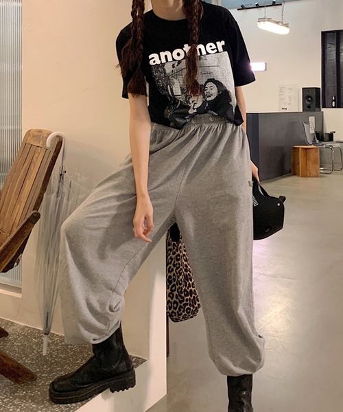 ALTROSE（アルトローズ）の「Ｔシャツ アナザー ショート丈 半袖 ヴィンテージ（Tシャツ/カットソー・レディース・グレー/ホワイト/ブラック・FREE）」の14枚目の写真