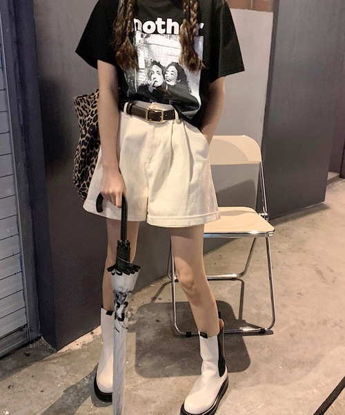 ALTROSE（アルトローズ）の「Ｔシャツ アナザー ショート丈 半袖 ヴィンテージ（Tシャツ/カットソー・レディース・グレー/ホワイト/ブラック・FREE）」の16枚目の写真