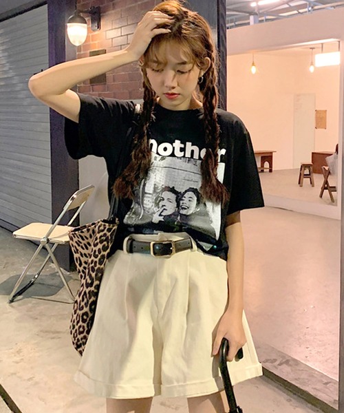 ALTROSE（アルトローズ）の「Ｔシャツ アナザー ショート丈 半袖 ヴィンテージ（Tシャツ/カットソー・レディース・グレー/ホワイト/ブラック・FREE）」の17枚目の写真