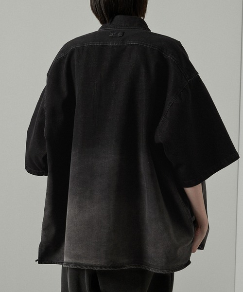 Alfred Alex(アルフレッドアレックス)の「【Alfred Alex】オーバーサイズヴィンテージメイクデニムシャツ(シャツ/ブラウス・メンズ・ブラック系/グレー/チャコール/ライトグレー/インディゴブルー/ブルー/ライトグレー系・M/L/S)」の19枚目の写真