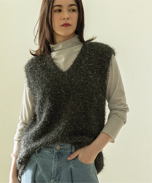 JOURNALSTANDARD × TOLGHTコラボ ラメシャギーニットベスト JOURNALSTANDARD × TOLGHTコラボ ラメシャギーニットベスト