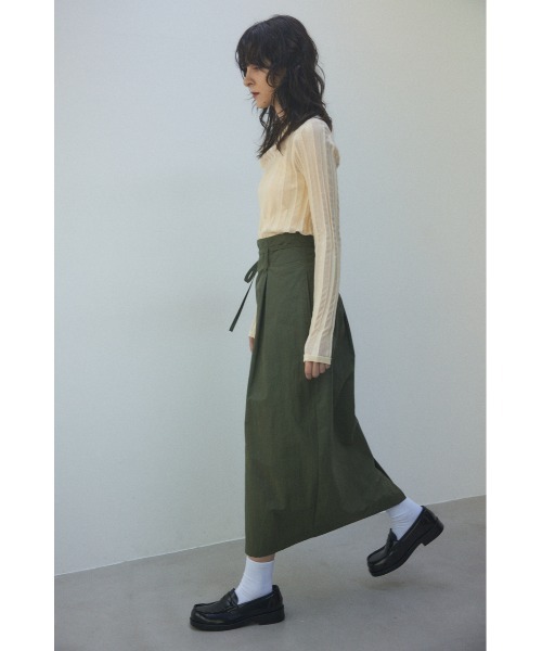 BLACK BY MOUSSY(ブラックバイマウジー)の「sheer stripe tops(シアーストライプトップス)(ニット/セーター・レディース・ネイビー/ブルー/オフホワイト/オレンジ・FREE)」の12枚目の写真
