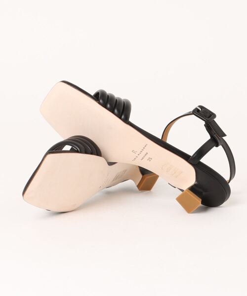 FABIO RUSCONI(ファビオルスコーニ)の「スクエアトゥストラップサンダル/FABIO TORINO 1635(サンダル・レディース・ブラック/ブルー・36/37/38/35)」の4枚目の写真