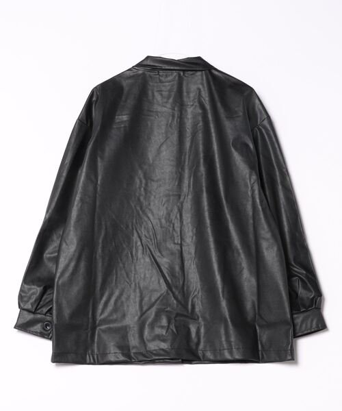 Ritzy（リッツィー）の「オーバーサイズ  PUジャケット（その他アウター・レディース・ブラック・M/L）」の8枚目の写真