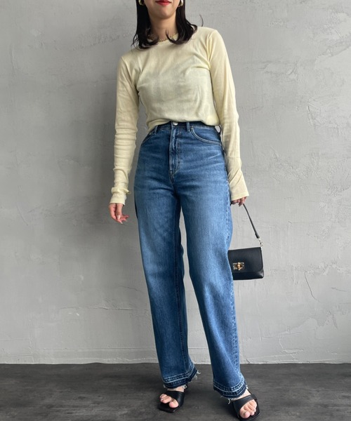 ✨極美品✨ ヤヌーク レア yanuk ボーイズストレートデニム インディゴ YANUK ヤヌーク レア ボーイズストレート LEA (Boys Straight