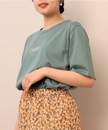 【L~5L 大きいサイズ】半袖 ロゴ Tシャツ カットソー トップス
