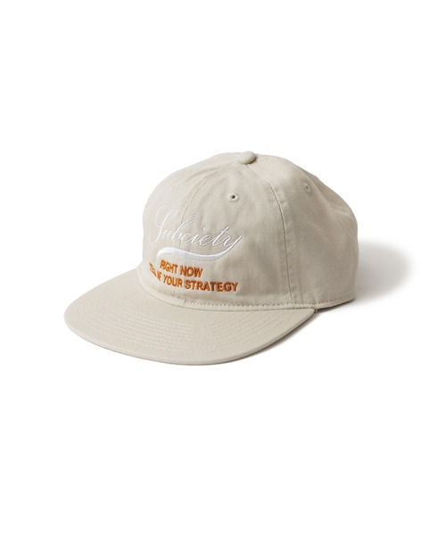 Subciety（サブサエティ）の「UNSTRUCTURED CAP（キャップ・メンズ・ベージュ/ブラック・FREE）」の5枚目の写真