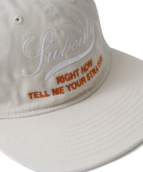 Subciety（サブサエティ）の「UNSTRUCTURED CAP（キャップ・メンズ・ベージュ/ブラック・FREE）」の6枚目の写真