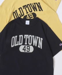 Champion/チャンピオン コットンUSA カレッジロゴプリント ワンポイント刺繍 半袖Tシャツ/リンガーT/レディース メンズ