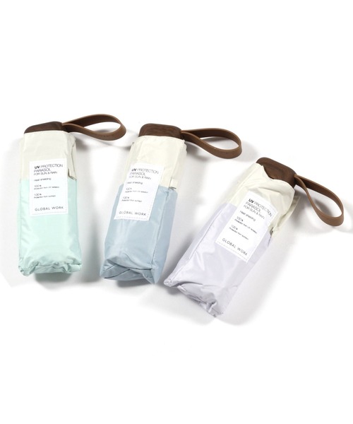 GLOBAL WORK（グローバルワーク）の「晴雨遮光折り畳み日傘/987674（折りたたみ傘・レディース・ブルー/イエロー/ミント/パープル/ベージュ/ブラック/ホワイト×ブラック/ホワイト×グレー・ONE SIZE）」の19枚目の写真