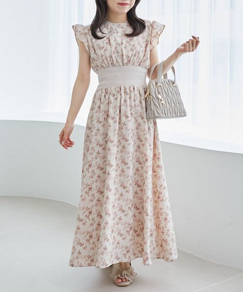 MAJESTIC LEGON(マジェスティックレゴン)の「ノースリフリルコルセットワンピース(ワンピース・レディース・グレー系その他/ブルー系その他4/ベージュ系その他2・MEDIUM/SMALL/X-SMALL)」の5枚目の写真